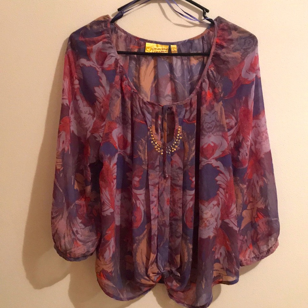 Vera Wang Floral Blouse